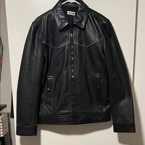 Zadig & Voltaire Black Studded Leather Jacket
